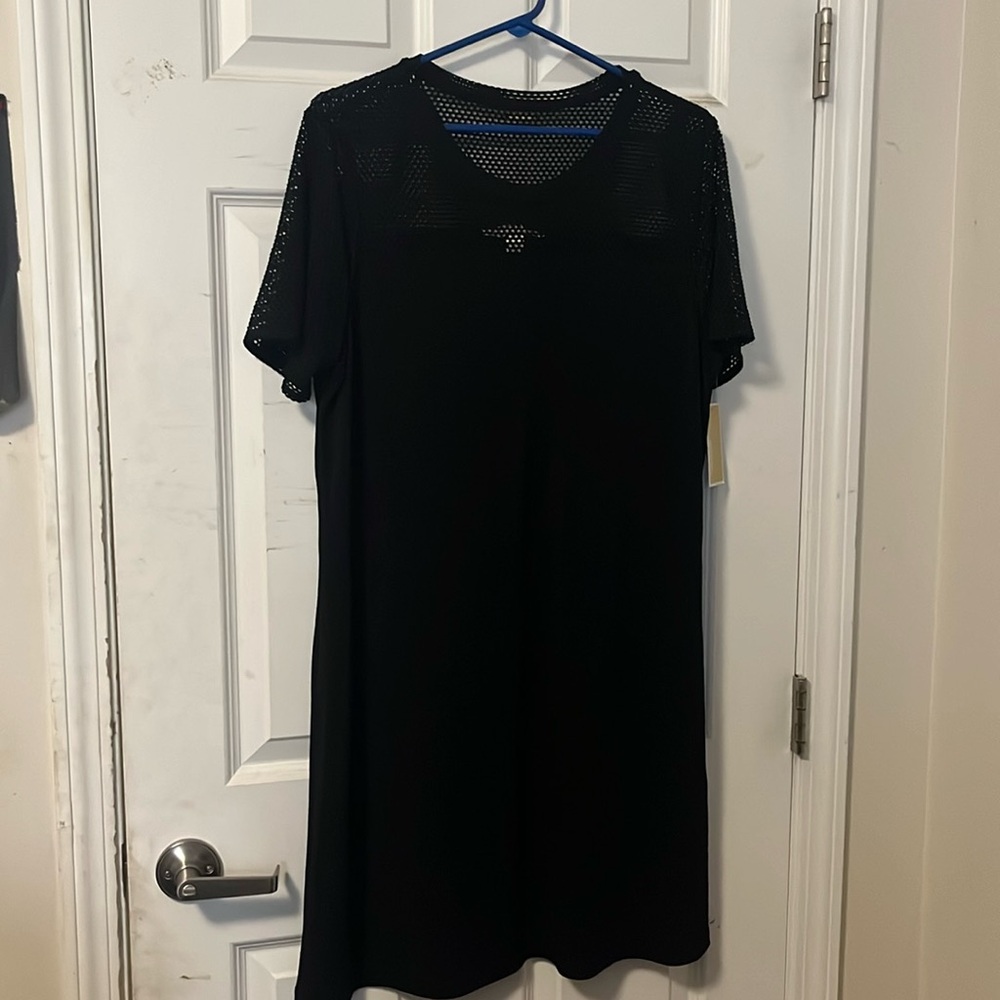 Michael Kors fishnet black dress xl
